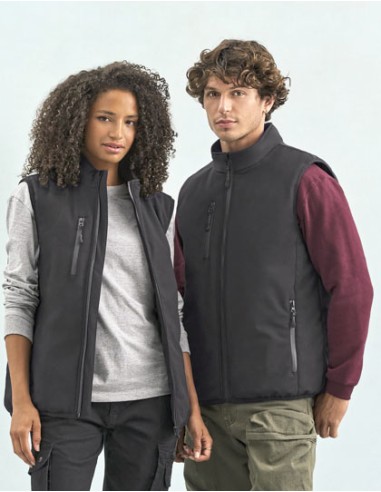 SOL-04809-Unisex Lined Softshell Bodywarmer Falcon